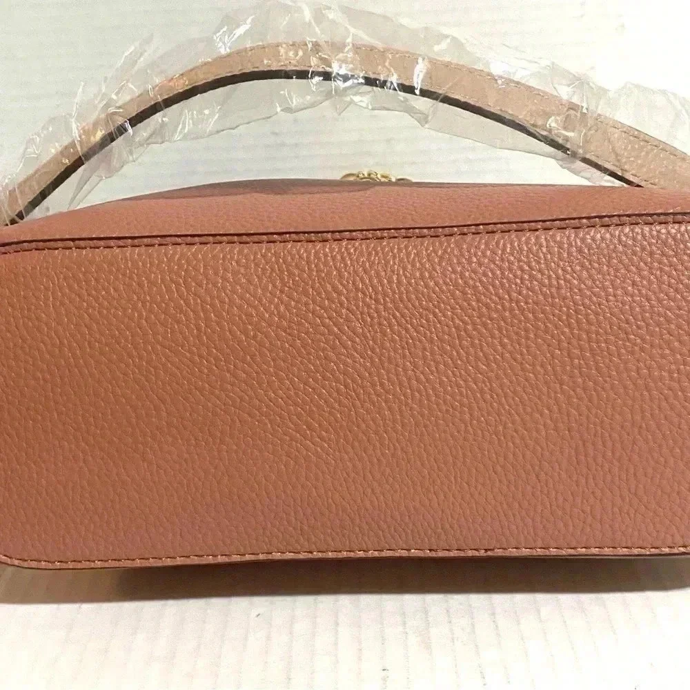 Nanette lepore faux  pebbled  leather pink crossbody handbag